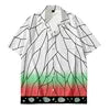 Wholesale Custom Men's Clothing 2024 Summer Men Hawaiian Print Short Sleeve Shirt Men's Vacation Shirt