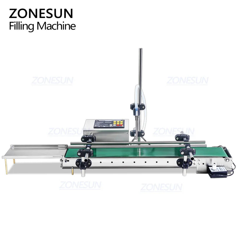 ZONESUN ZS-DPYT1500 Single Head Diaphragm Pump Semi Automatic Milk Juice Small Bottles Liquid Filling Machine