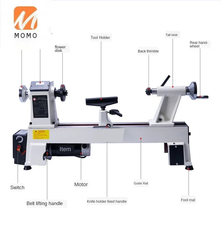 woodworking CNC wood turning lathe carving machine with spindle for staircase