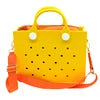 Washable Rubber Beach Bag Large EVA Tote Waterproof Durable Outdoor Handbag Custom Logo for Pool Boating Gym Summer Holiday