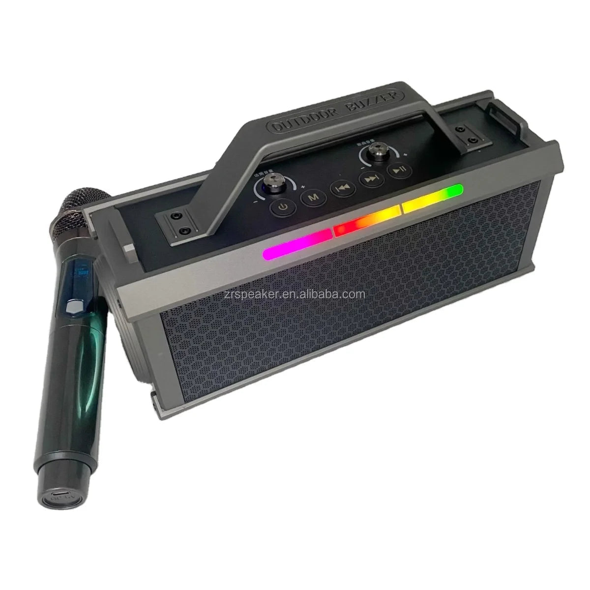 Home Theatre K79 20W EQ Portable Speaker with Integrated Wireless Microphone Large Volume K-Song Audio for Outdoor Parties