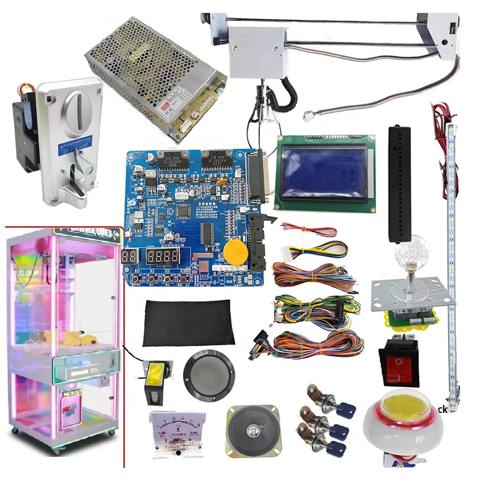 High Quality 71cm DIY Arcade Crane Claw Game Machine Kit Simple Version High Quality Motherboard Coin Operated Toy Doll Machine