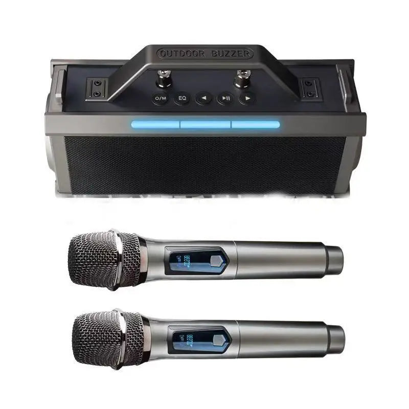 Home Theatre K79 20W EQ Portable Speaker with Integrated Wireless Microphone Large Volume K-Song Audio for Outdoor Parties
