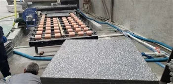 Continuous Automatic Edge Polishing Profiling Machine Xinjie PLC Control High-Power Motor Engine Granite Marble Counter Top