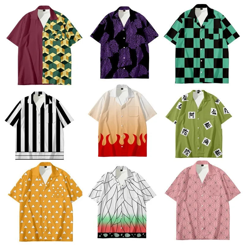 Wholesale Custom Men's Clothing 2024 Summer Men Hawaiian Print Short Sleeve Shirt Men's Vacation Shirt