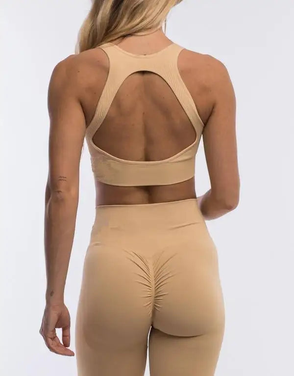 Gym High Waisted Women Seamless Activewear Workout 2 Piece Yoga Sets for Women High Quality Plus Size