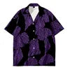Wholesale Custom Men's Clothing 2024 Summer Men Hawaiian Print Short Sleeve Shirt Men's Vacation Shirt
