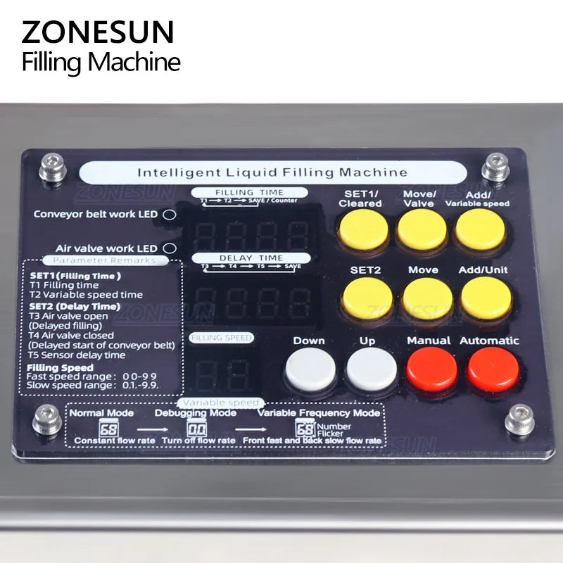 ZONESUN ZS-DPYT1500 Single Head Diaphragm Pump Semi Automatic Milk Juice Small Bottles Liquid Filling Machine