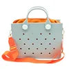 Washable Rubber Beach Bag Large EVA Tote Waterproof Durable Outdoor Handbag Custom Logo for Pool Boating Gym Summer Holiday