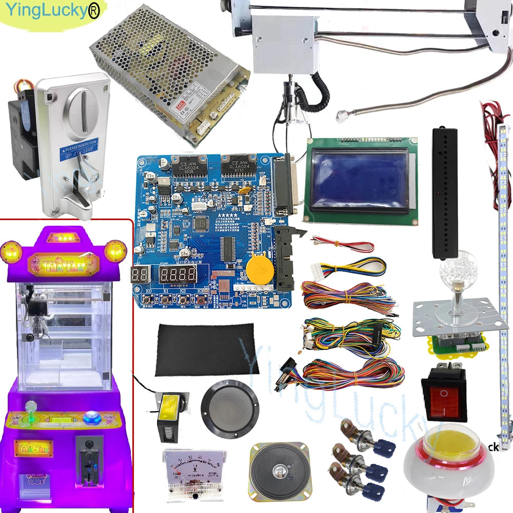 High Quality 71cm DIY Arcade Crane Claw Game Machine Kit Simple Version High Quality Motherboard Coin Operated Toy Doll Machine