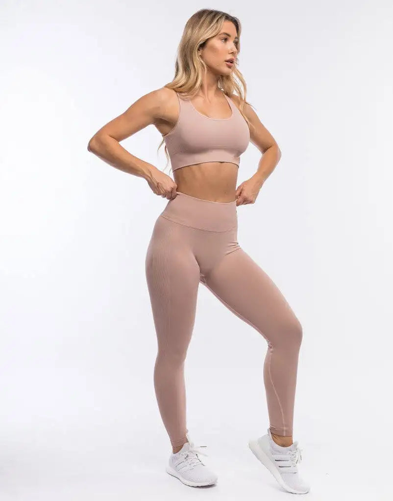 Gym High Waisted Women Seamless Activewear Workout 2 Piece Yoga Sets for Women High Quality Plus Size