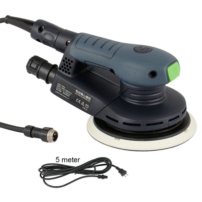 Electric Brushless Random Orbital Sander 400W 6 Inch 150mm Eccentric Sander Polisher Dustless Sanding Machine for Car Wood Metal