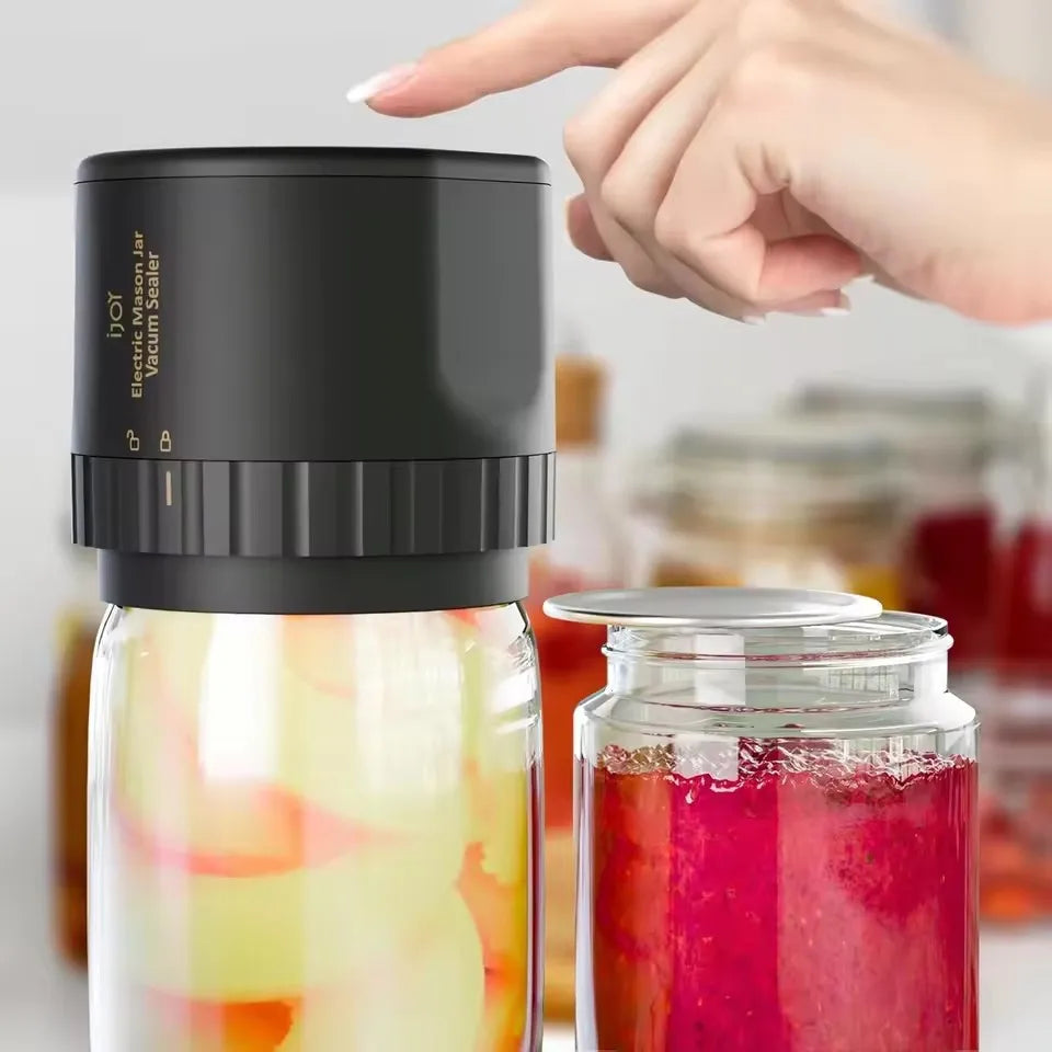 Wholesale Kitchen Tools Automatic Kit Food Storage Regular Mouth Mason Jar Lids Electric Mason Jar Vacuum Sealing Machine