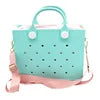 Washable Rubber Beach Bag Large EVA Tote Waterproof Durable Outdoor Handbag Custom Logo for Pool Boating Gym Summer Holiday