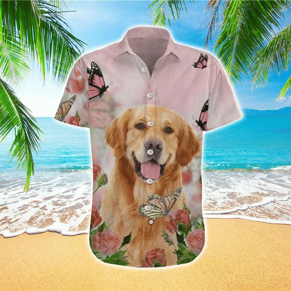 All Over Print 100% Polyester Men's Casual Shirt Comfortable Soft Home Summer Shirts for Adult Men