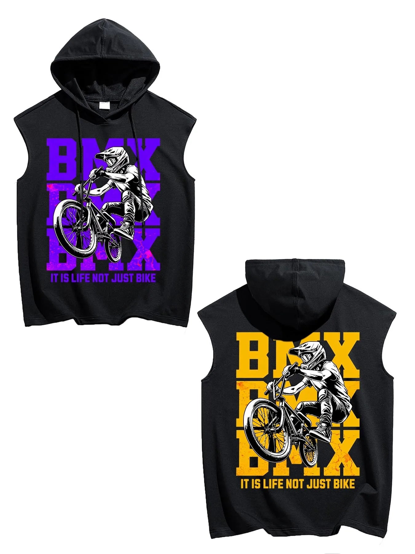 USA Warehouse Custom Logo Sportswear Gym Running Fitness Sleeveless T Shirts Mens Running Hooded Men's Vests tank Top