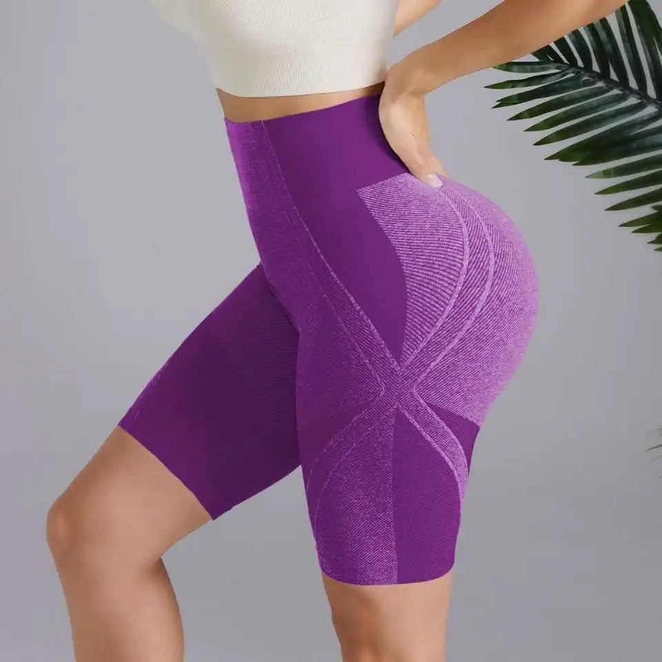 Yoga Shorts Women's Push up Leggings Running Gym Fitness Pants Abdomen Moisture Absorb Sports Hot Selling High Waist Seamless