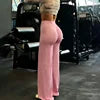 Gym Workout Wide Leg Leggings Women High Waist Tummy Control Loose Yoga Pants Woman Hip Lifting Straight Sports