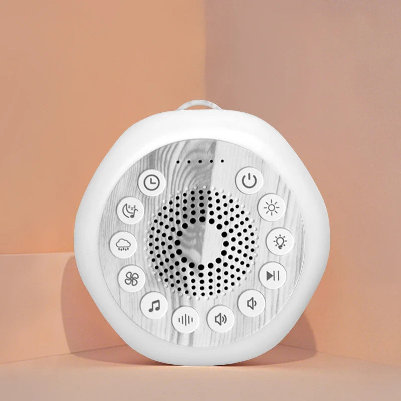Colorful Night Light Soothing Sound Sleep Aid White Noise Speaker Portable White Noise Machine Baby