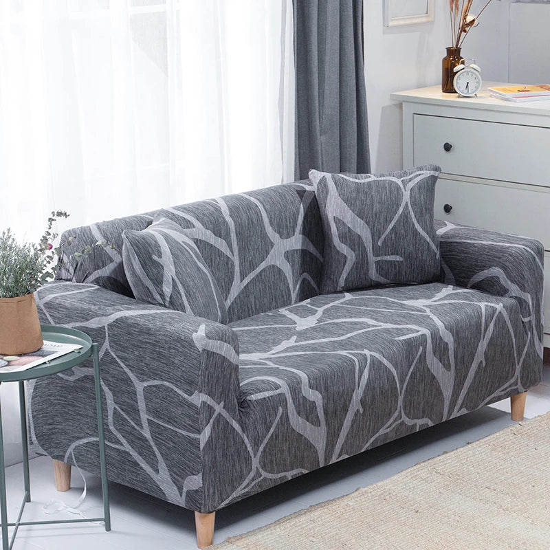 Elastic Sofa Slipcover Stretch Non Slip Sofa Covers for Living Room Chair Couch Cover L-shape Furniture Protector 1/2/3/4 Seat