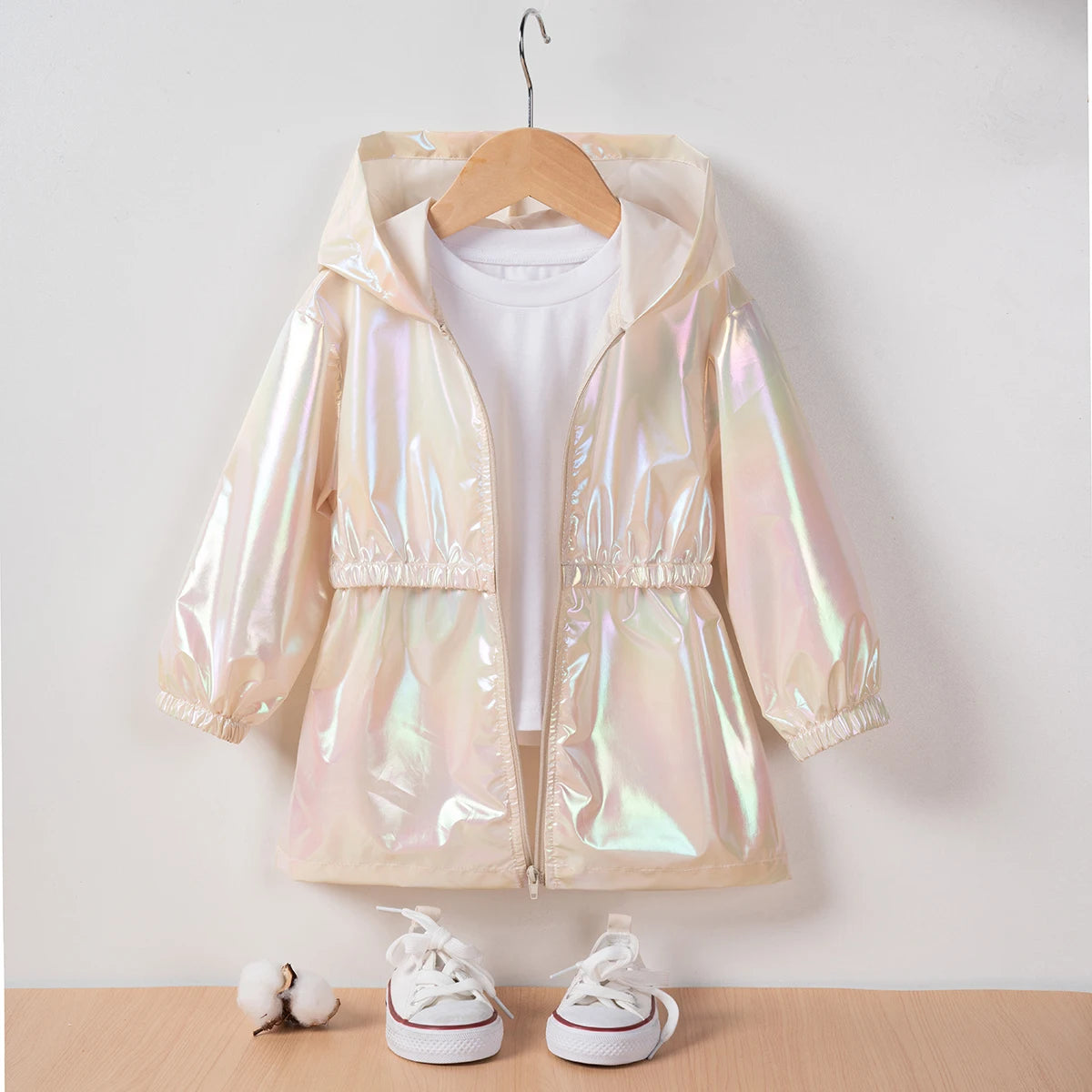 Girls Fashion Symphony Going Out Thin Hooded Jacket