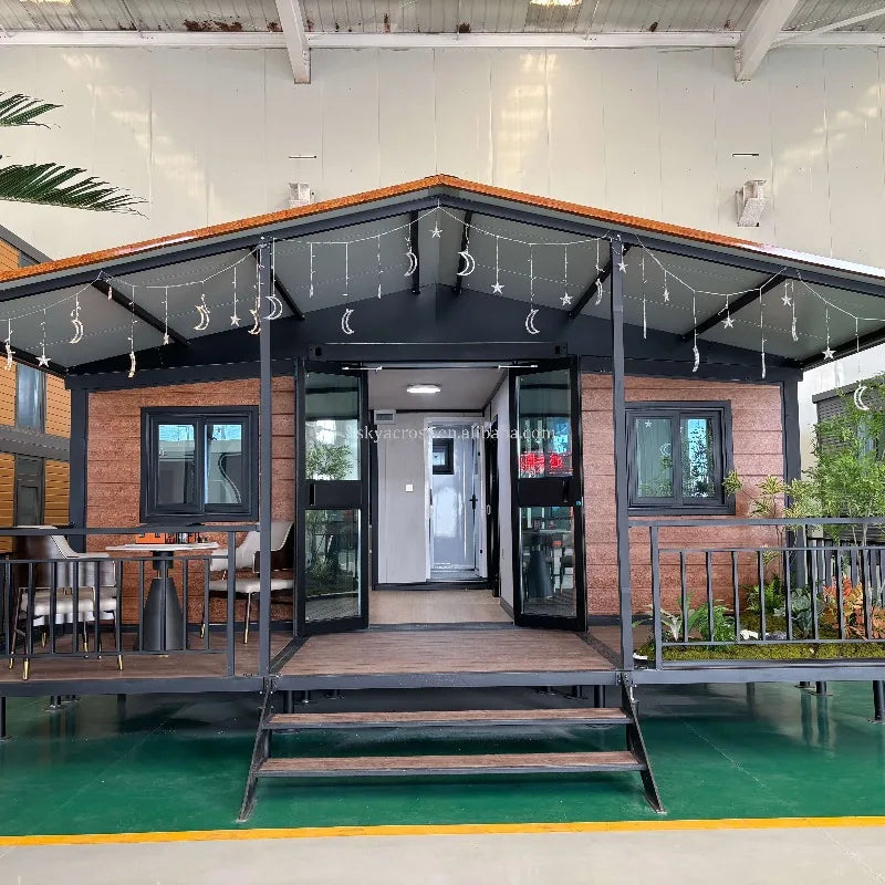 Hot Sale Container House Luxury Mobile Living Villa Hotel Folding Tiny House 40ft 20ft Prefab Modular Expandable Container House
