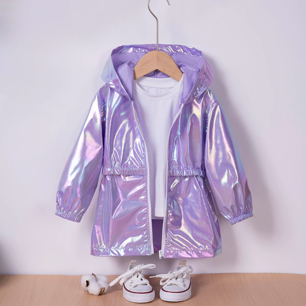 Girls Fashion Symphony Going Out Thin Hooded Jacket