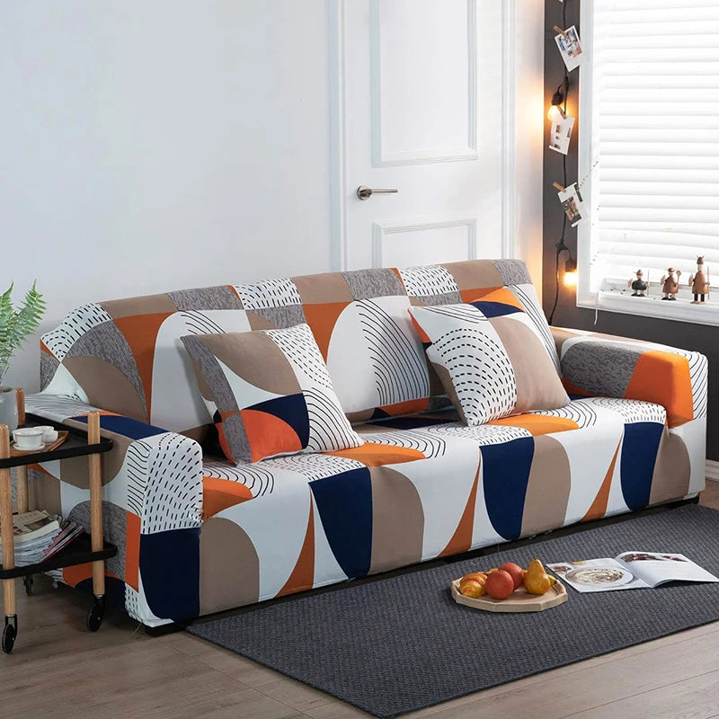 Elastic Sofa Slipcover Stretch Non Slip Sofa Covers for Living Room Chair Couch Cover L-shape Furniture Protector 1/2/3/4 Seat