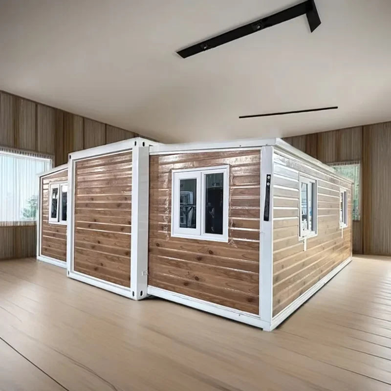 Customized Expandable Container House and Portable Mobile Home 40ft Prefab Foldable 3 Bedrooms Luxury Villa Hot Sale