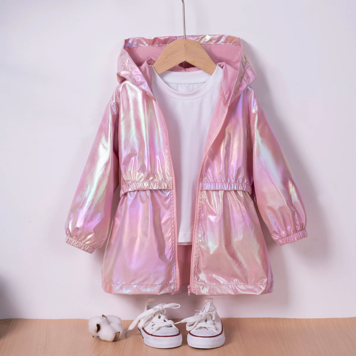 Girls Fashion Symphony Going Out Thin Hooded Jacket