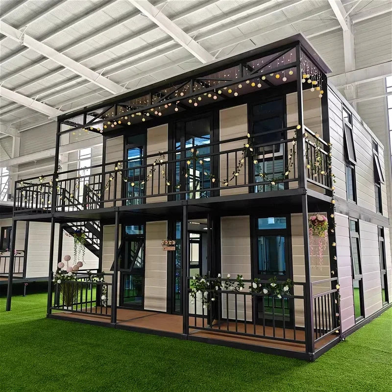 Customized Expandable Container House and Portable Mobile Home 40ft Prefab Foldable 3 Bedrooms Luxury Villa Hot Sale