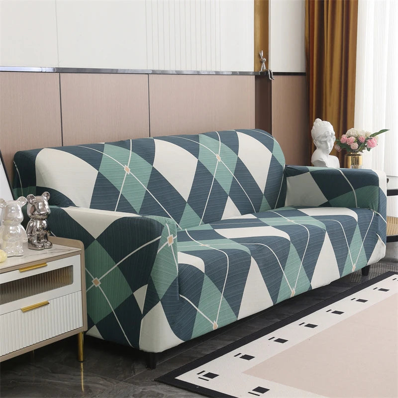 Elastic Sofa Slipcover Stretch Non Slip Sofa Covers for Living Room Chair Couch Cover L-shape Furniture Protector 1/2/3/4 Seat
