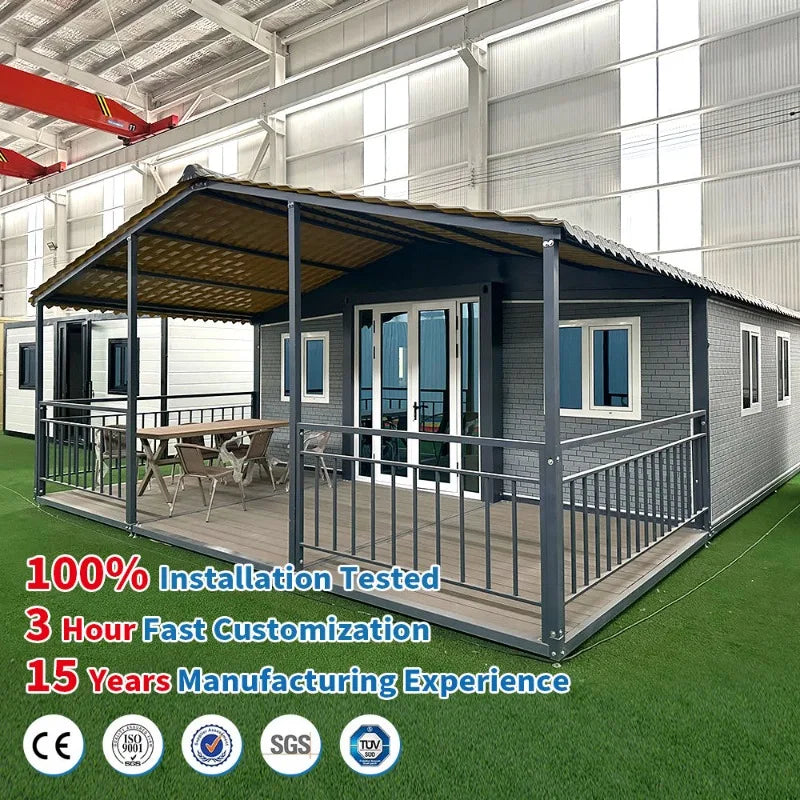 Hot Sale Container House Luxury Mobile Living Villa Hotel Folding Tiny House 40ft 20ft Prefab Modular Expandable Container House