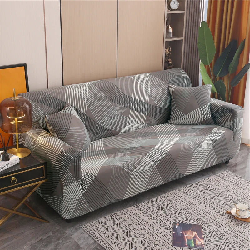 Elastic Sofa Slipcover Stretch Non Slip Sofa Covers for Living Room Chair Couch Cover L-shape Furniture Protector 1/2/3/4 Seat