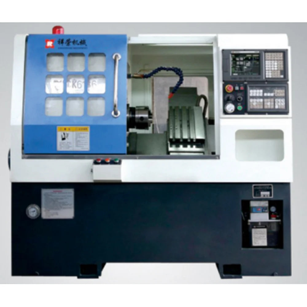 CNC lathe machine CK6125 6136 6146 Slant Flat bed customer-made High Precision Small Heavy duty  Turret Economic Price Factory