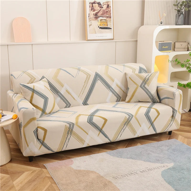 Elastic Sofa Slipcover Stretch Non Slip Sofa Covers for Living Room Chair Couch Cover L-shape Furniture Protector 1/2/3/4 Seat