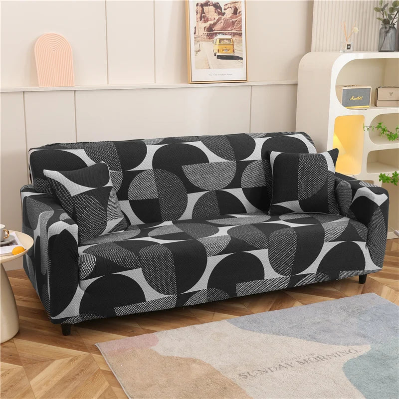 Elastic Sofa Slipcover Stretch Non Slip Sofa Covers for Living Room Chair Couch Cover L-shape Furniture Protector 1/2/3/4 Seat