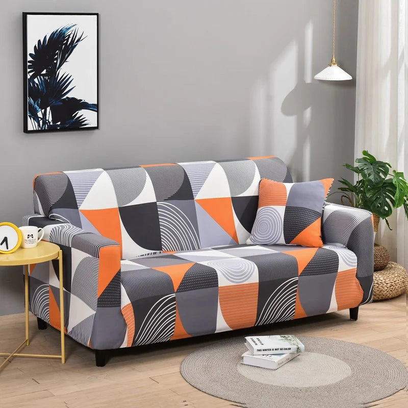 Elastic Sofa Slipcover Stretch Non Slip Sofa Covers for Living Room Chair Couch Cover L-shape Furniture Protector 1/2/3/4 Seat