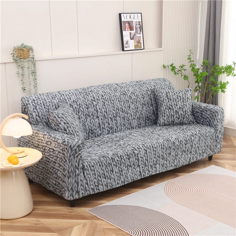Elastic Sofa Slipcover Stretch Non Slip Sofa Covers for Living Room Chair Couch Cover L-shape Furniture Protector 1/2/3/4 Seat