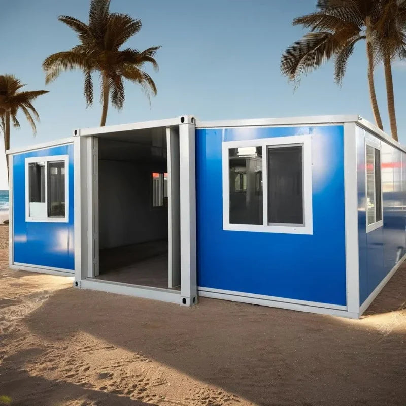 Customized Expandable Container House and Portable Mobile Home 40ft Prefab Foldable 3 Bedrooms Luxury Villa Hot Sale