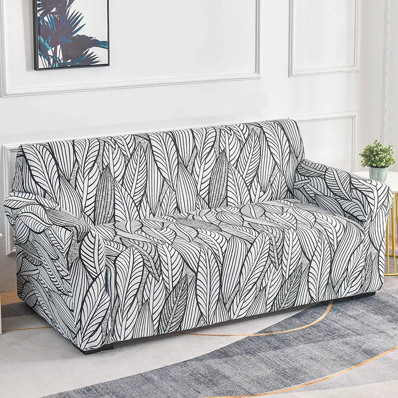 Elastic Sofa Slipcover Stretch Non Slip Sofa Covers for Living Room Chair Couch Cover L-shape Furniture Protector 1/2/3/4 Seat