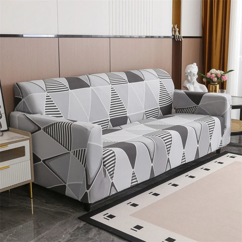 Elastic Sofa Slipcover Stretch Non Slip Sofa Covers for Living Room Chair Couch Cover L-shape Furniture Protector 1/2/3/4 Seat
