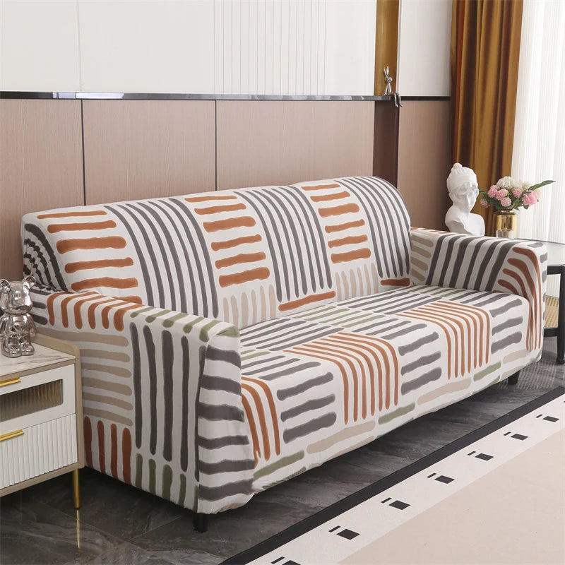 Elastic Sofa Slipcover Stretch Non Slip Sofa Covers for Living Room Chair Couch Cover L-shape Furniture Protector 1/2/3/4 Seat
