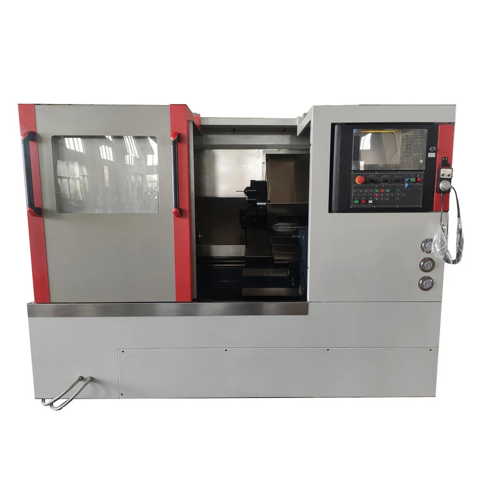 CNC lathe machine CK6125 6136 6146 Slant Flat bed customer-made High Precision Small Heavy duty  Turret Economic Price Factory
