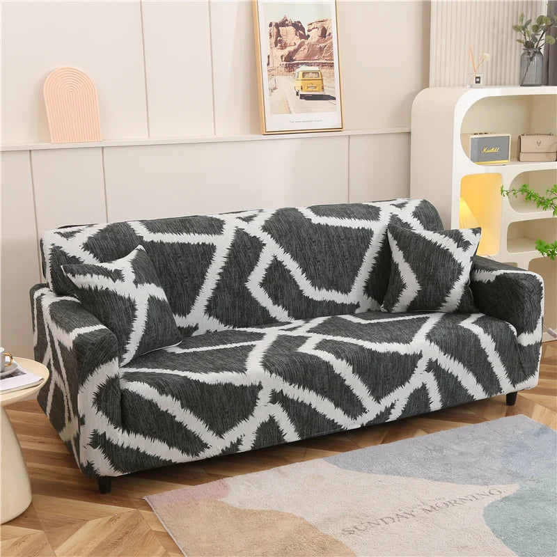 Elastic Sofa Slipcover Stretch Non Slip Sofa Covers for Living Room Chair Couch Cover L-shape Furniture Protector 1/2/3/4 Seat