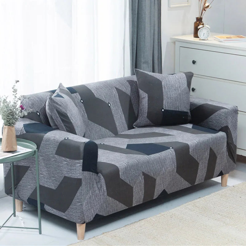 Elastic Sofa Slipcover Stretch Non Slip Sofa Covers for Living Room Chair Couch Cover L-shape Furniture Protector 1/2/3/4 Seat