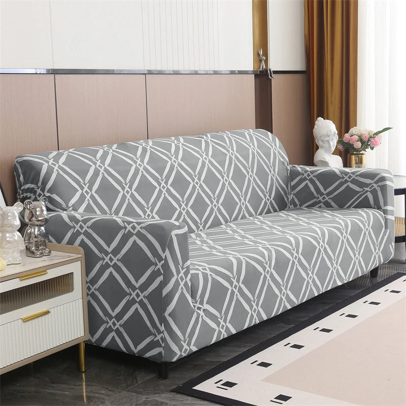 Elastic Sofa Slipcover Stretch Non Slip Sofa Covers for Living Room Chair Couch Cover L-shape Furniture Protector 1/2/3/4 Seat