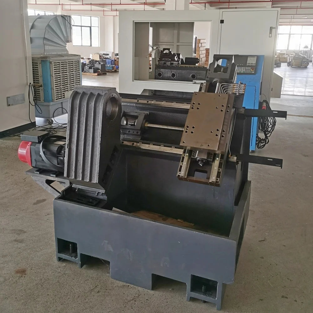 CNC lathe machine CK6125 6136 6146 Slant Flat bed customer-made High Precision Small Heavy duty  Turret Economic Price Factory