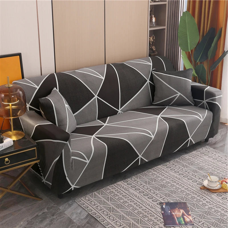 Elastic Sofa Slipcover Stretch Non Slip Sofa Covers for Living Room Chair Couch Cover L-shape Furniture Protector 1/2/3/4 Seat