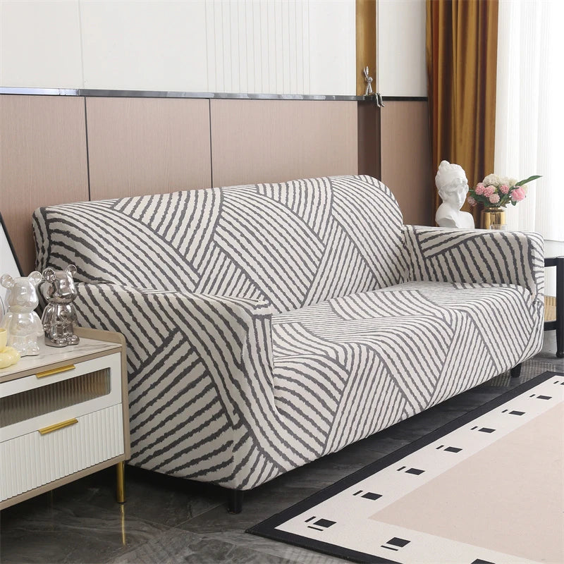 Elastic Sofa Slipcover Stretch Non Slip Sofa Covers for Living Room Chair Couch Cover L-shape Furniture Protector 1/2/3/4 Seat